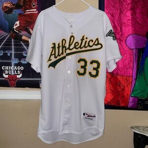 Vintage nick swisher A’s jersey
